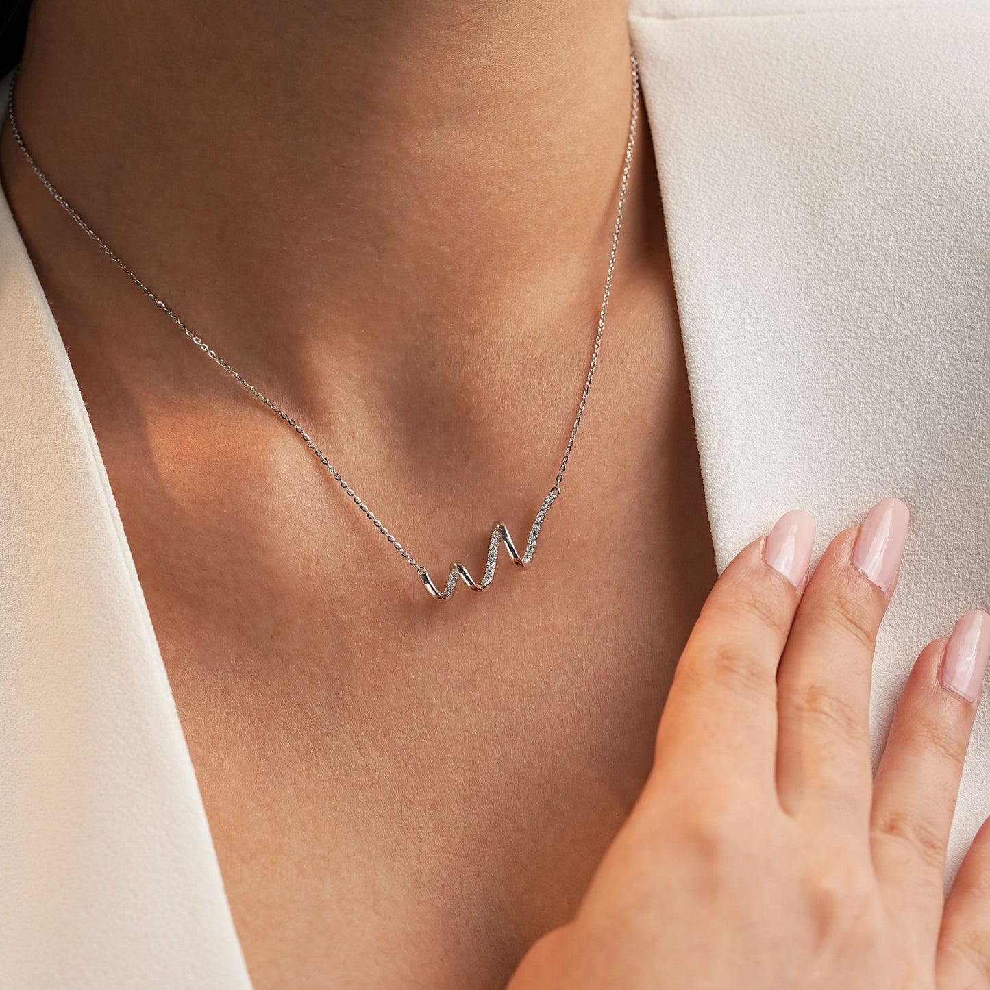 Silver Twisted Elegance Pendant