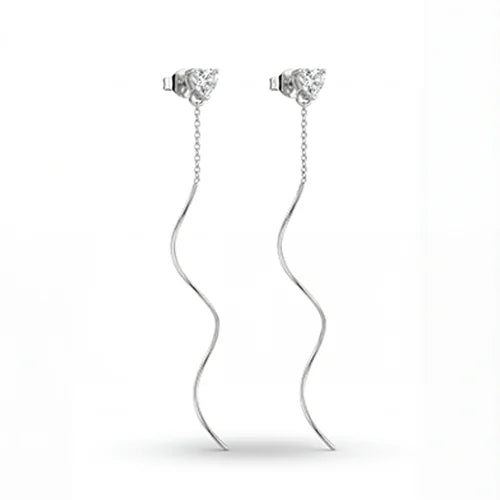 The Silver Bloom Petal Drops (925 Sterling Silver)