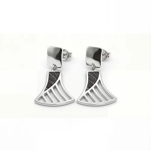 Aurora Wave Statement Pendant & Earring Set (925 Sterling Silver)