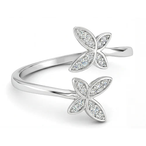 925 Sterling Silver Butterfly Dream Ring Silvish