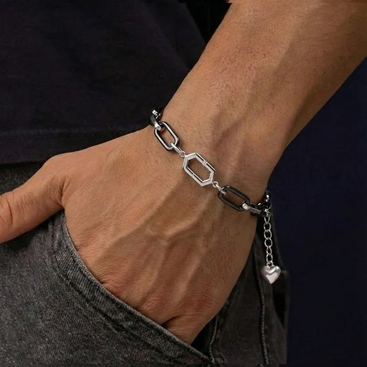 Silver Royal Loop Men Bracelet
