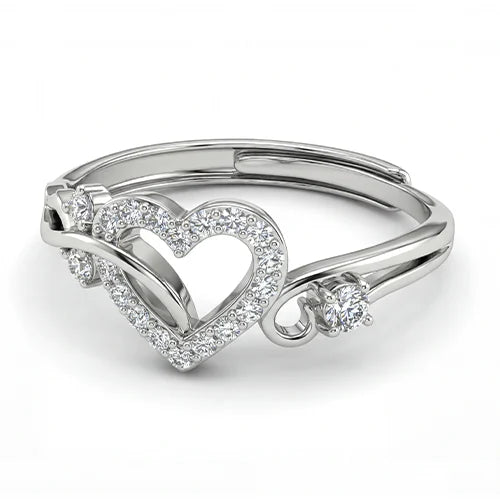 925 Sterling Silver Forever Heart Ring