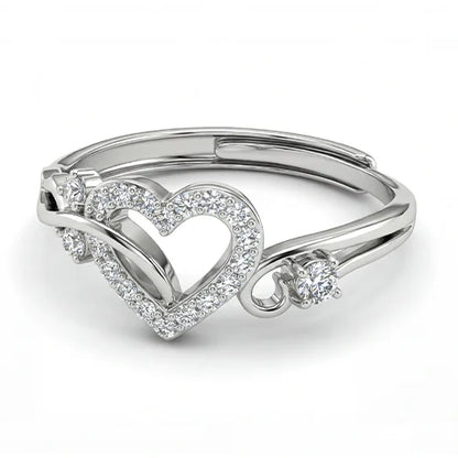 925 Sterling Silver Forever Heart Ring