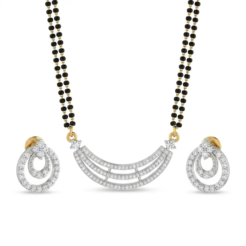 Ruhani Mangalsutra Set sunhari jewels
