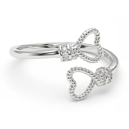 925 Sterling Silver Braided Love Ring