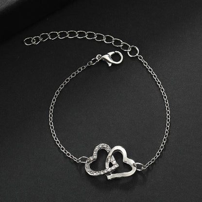 Elegant Double Heart Jewelry Set for Women Yiwu Yunlay Jewelry Co., Ltd.
