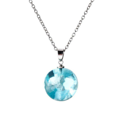 Glass Sky Ball Pendant Necklace Yiwu Nessa Fashion Jewelry Co., Ltd.