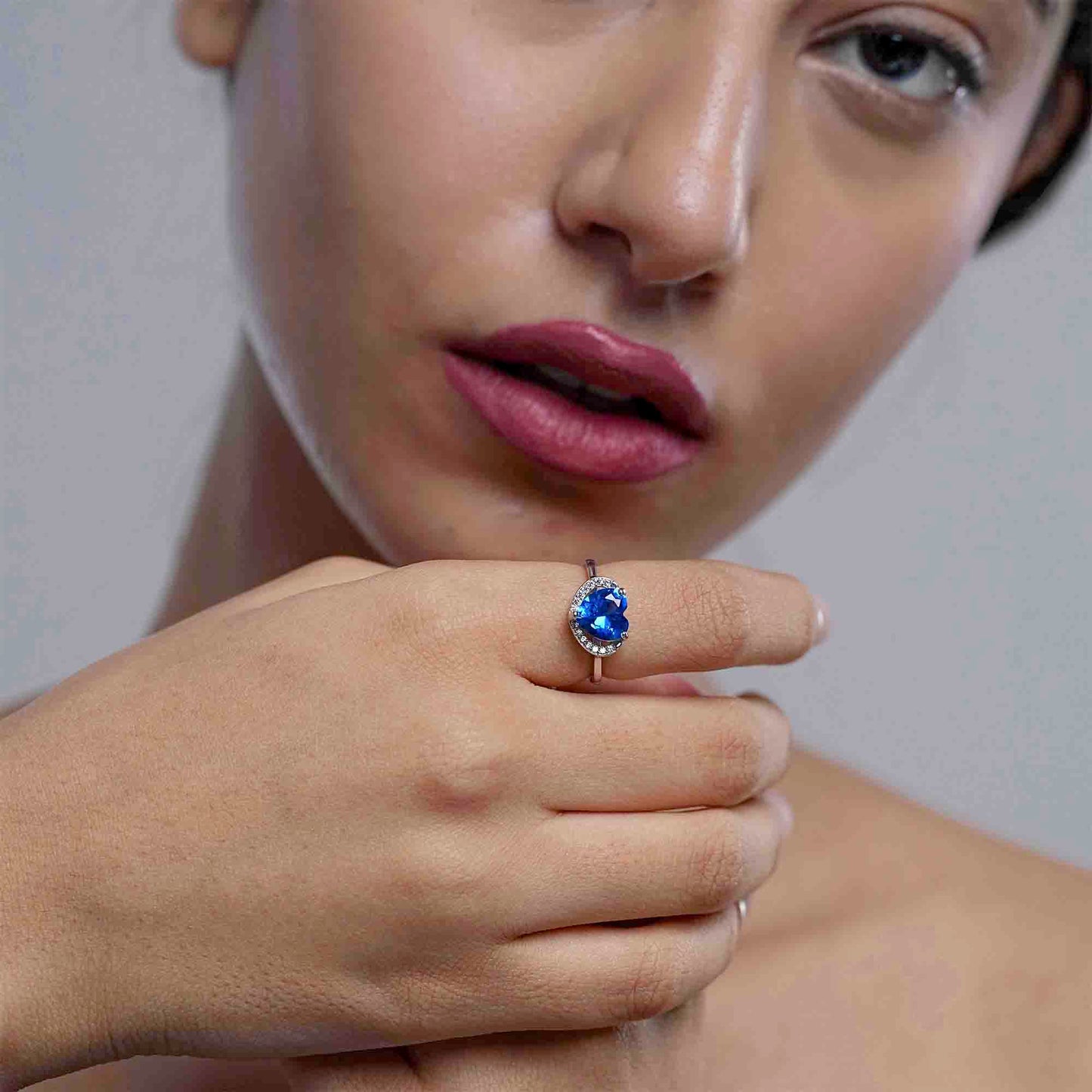 Silver Symphony Heart Ring Silvish