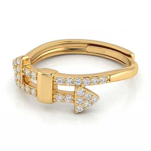 925 Sterling Silver The Gold Link Ring Silvish