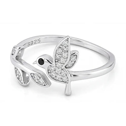925 Sterling Silver Lucky Birdie Ring Silvish