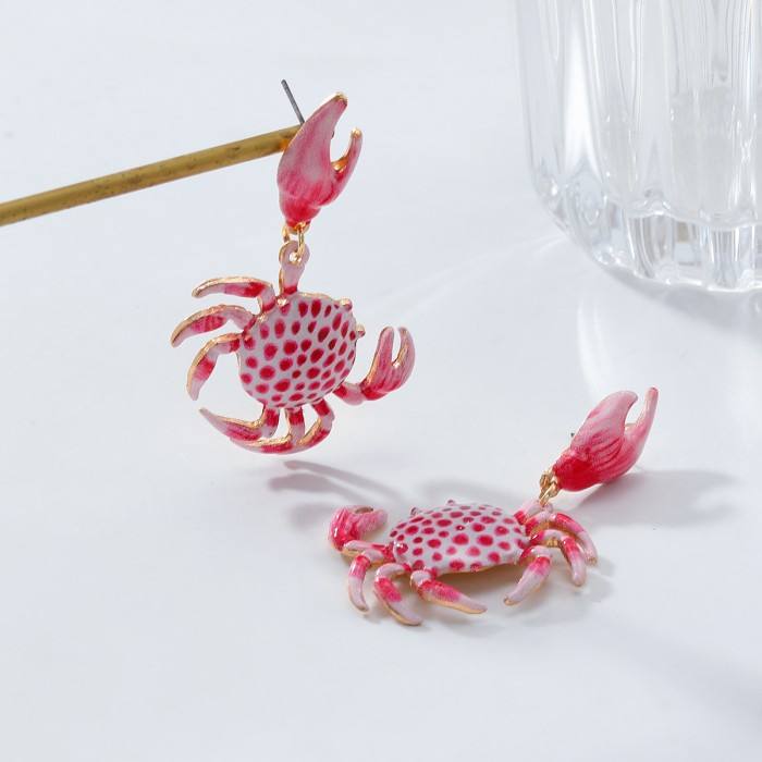 Cute Crab Drop Earrings for Women Yiwu Welwish Jewelry Co., Ltd