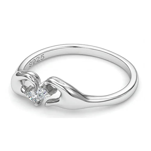 925 Sterling Silver Heart Promise Ring