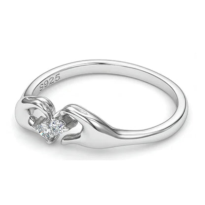 925 Sterling Silver Heart Promise Ring