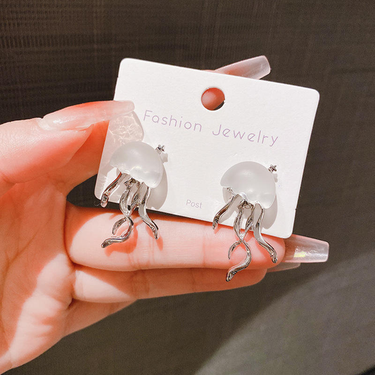 Deep Sea Jellyfish Earrings Hunan Haoyi