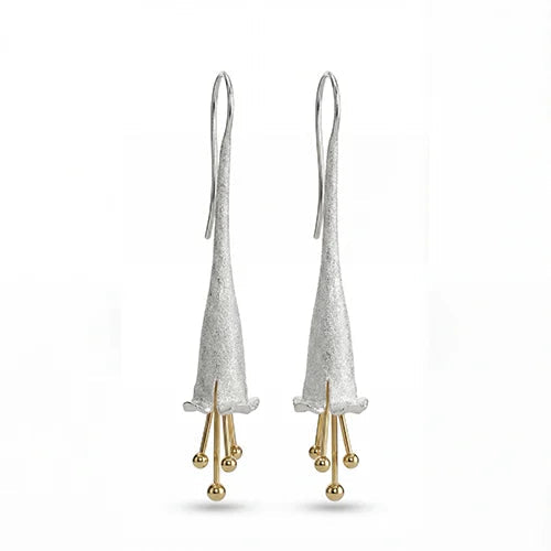 The Lilly of the Valley Stardust Drops (925 Sterling Silver) Silvish