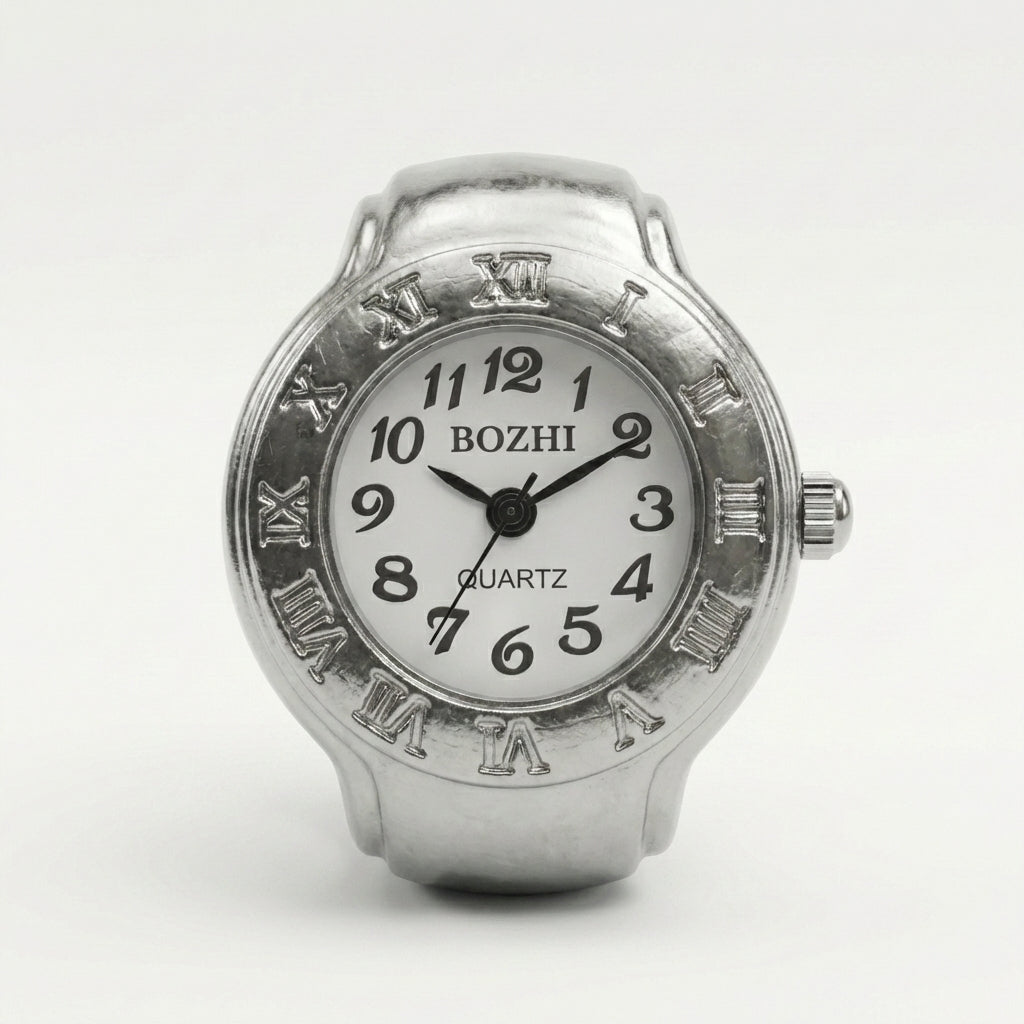 White Aura Ring Watch Silvish