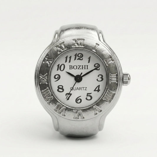 White Aura Ring Watch Silvish