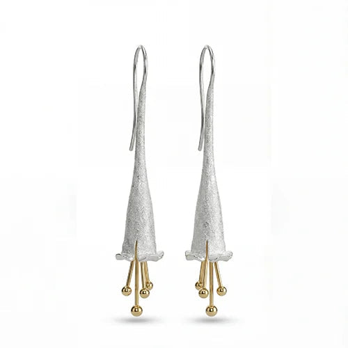 The Lilly of the Valley Stardust Drops (925 Sterling Silver) Silvish