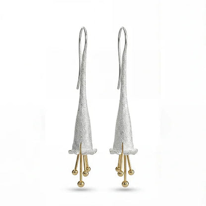 The Lilly of the Valley Stardust Drops (925 Sterling Silver) Silvish