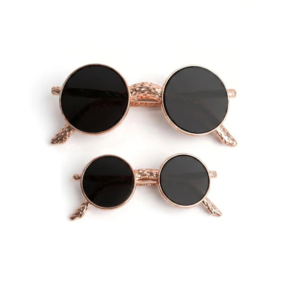 Mini Sunglasses Hair Clip Combo Of 2 [Rose Gold] Yiwu Deshang Jewelry Co., Ltd.