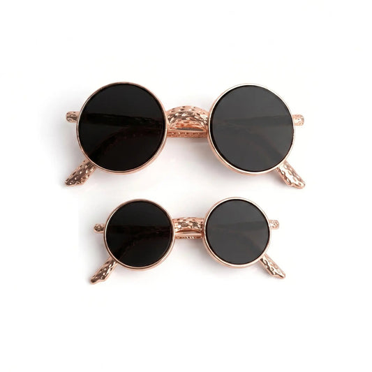Mini Sunglasses Hair Clip Combo Of 2 [Rose Gold] Yiwu Deshang Jewelry Co., Ltd.