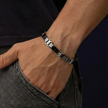 Silver Titan Wrap Men Bracelet