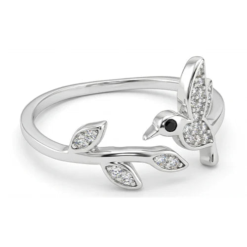 925 Sterling Silver Lucky Birdie Ring Silvish
