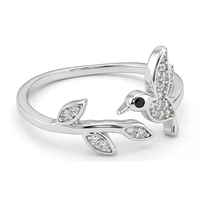 925 Sterling Silver Lucky Birdie Ring Silvish