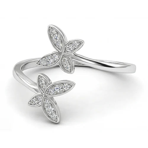 925 Sterling Silver Butterfly Dream Ring Silvish