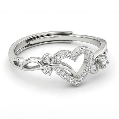 925 Sterling Silver Forever Heart Ring