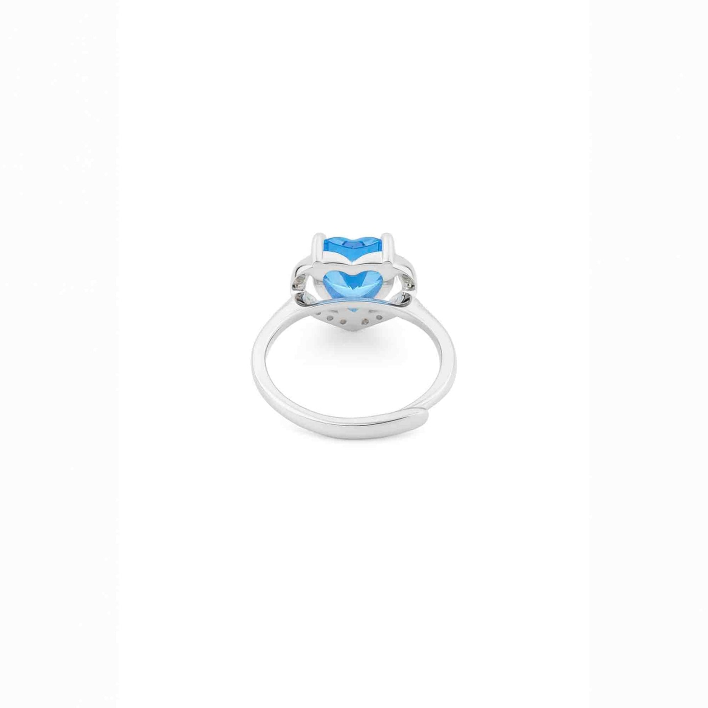 Silver Symphony Heart Ring Silvish