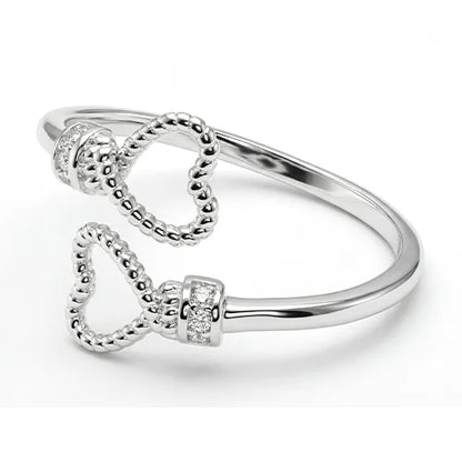 925 Sterling Silver Braided Love Ring