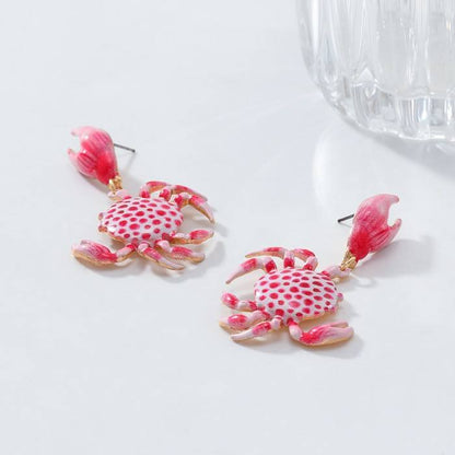 Cute Crab Drop Earrings for Women Yiwu Welwish Jewelry Co., Ltd