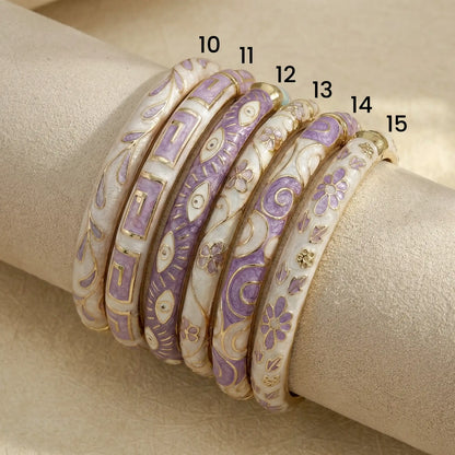 Curated Enamel Bangle Sets (openable)