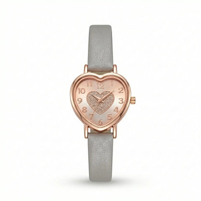 Heart Dial Women’s Wrist Watch Silvish