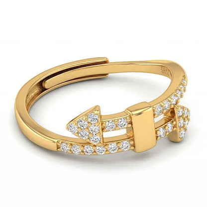 925 Sterling Silver The Gold Link Ring Silvish