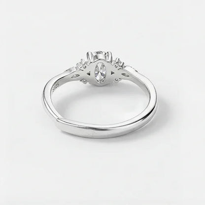 Eternal Grace Oval Solitaire Ring (925 Sterling Silver) Silvish