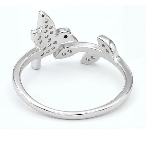 925 Sterling Silver Lucky Birdie Ring Silvish