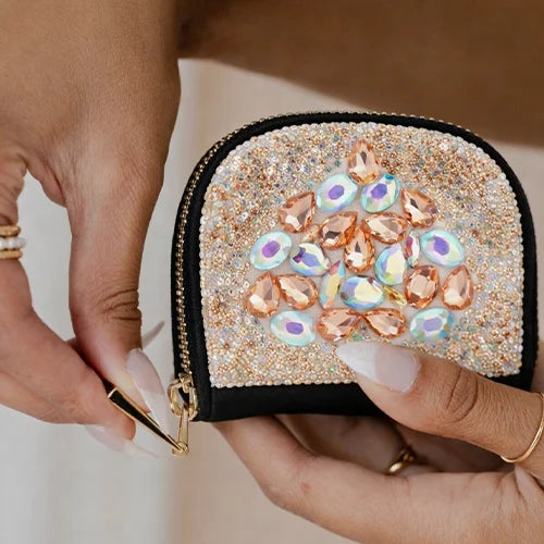 Lunaria Spark Mini Case – Luxury Crystal card holder