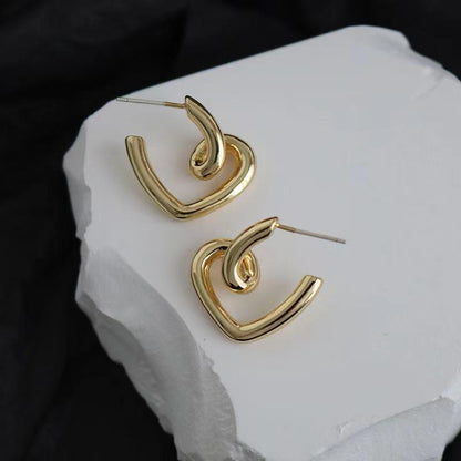 Geometric Loop Earrings Yiwu Baochai E-Commerce Firm