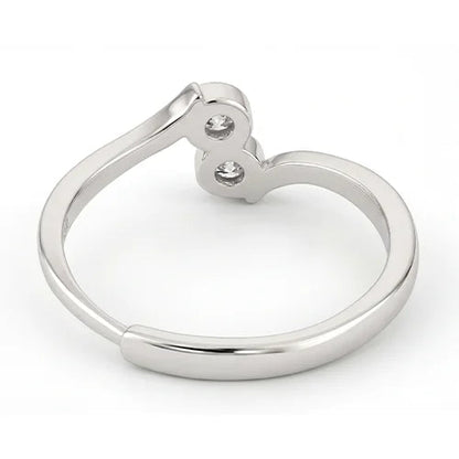 925 Sterling Silver Celeste Duo Ring Silvish