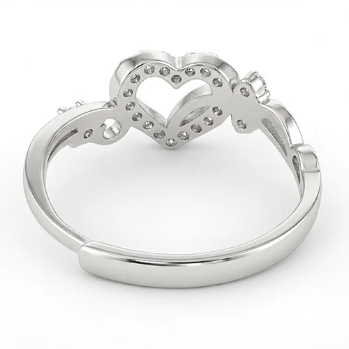 925 Sterling Silver Forever Heart Ring