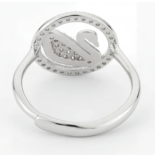 925 Silver Celestial Swan Ring Silvish