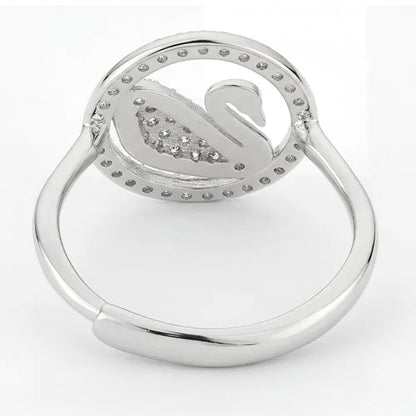 925 Silver Celestial Swan Ring Silvish