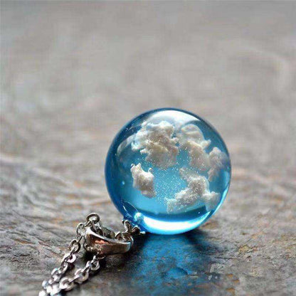 Glass Sky Ball Pendant Necklace Yiwu Nessa Fashion Jewelry Co., Ltd.