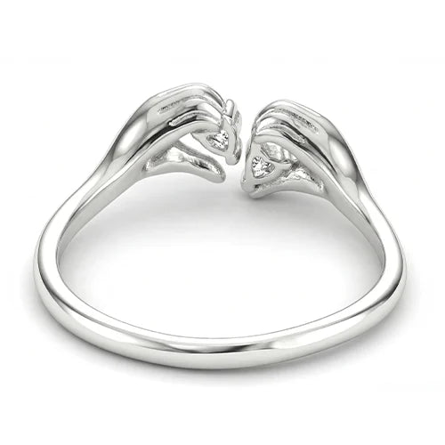 925 Sterling Silver Heart Promise Ring