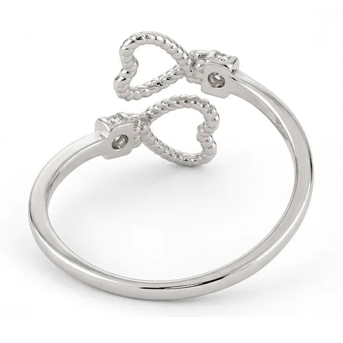 925 Sterling Silver Braided Love Ring