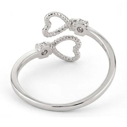 925 Sterling Silver Braided Love Ring