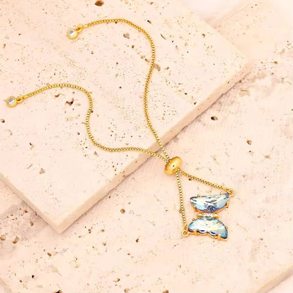 Iridescent Glass Butterfly Bracelet Yiwu Deshang Jewelry Co., Ltd.