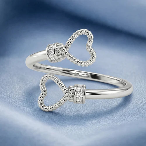 925 Sterling Silver Braided Love Ring